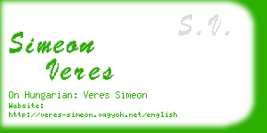 simeon veres business card